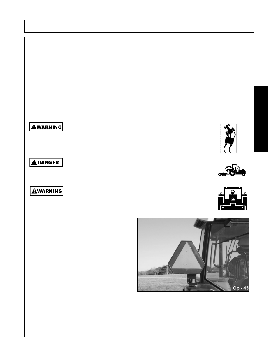 1 transporting on public roadways, Transporting on public roadways -35, Operation | Opera t ion | Alamo 803350C User Manual | Page 135 / 168