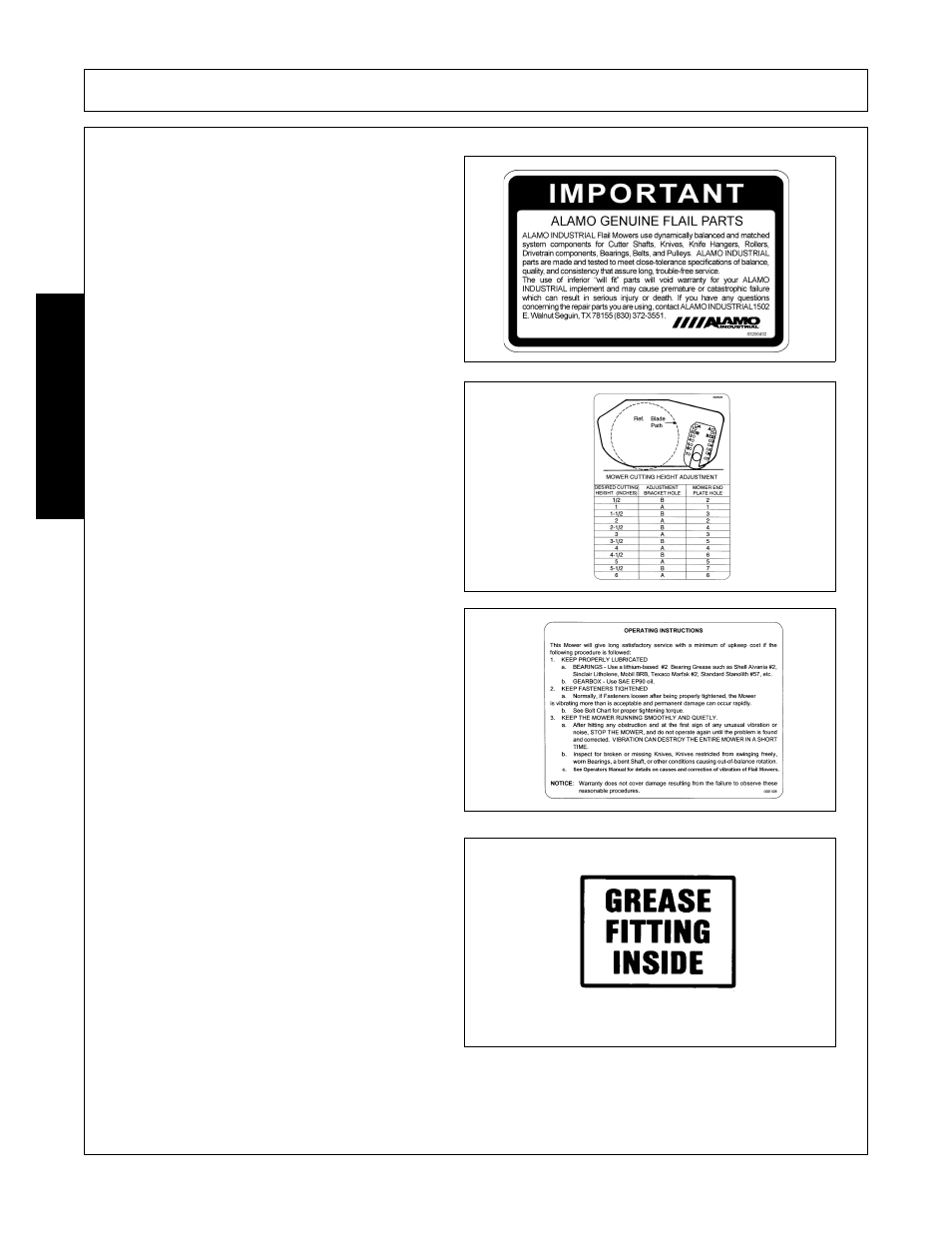 Safety | Alamo 803350C User Manual | Page 30 / 168