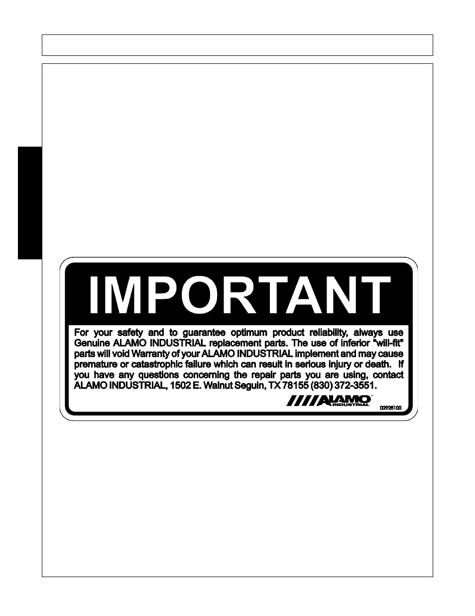 Introduction, Attention owner/operator | Alamo 803350C User Manual | Page 84 / 168