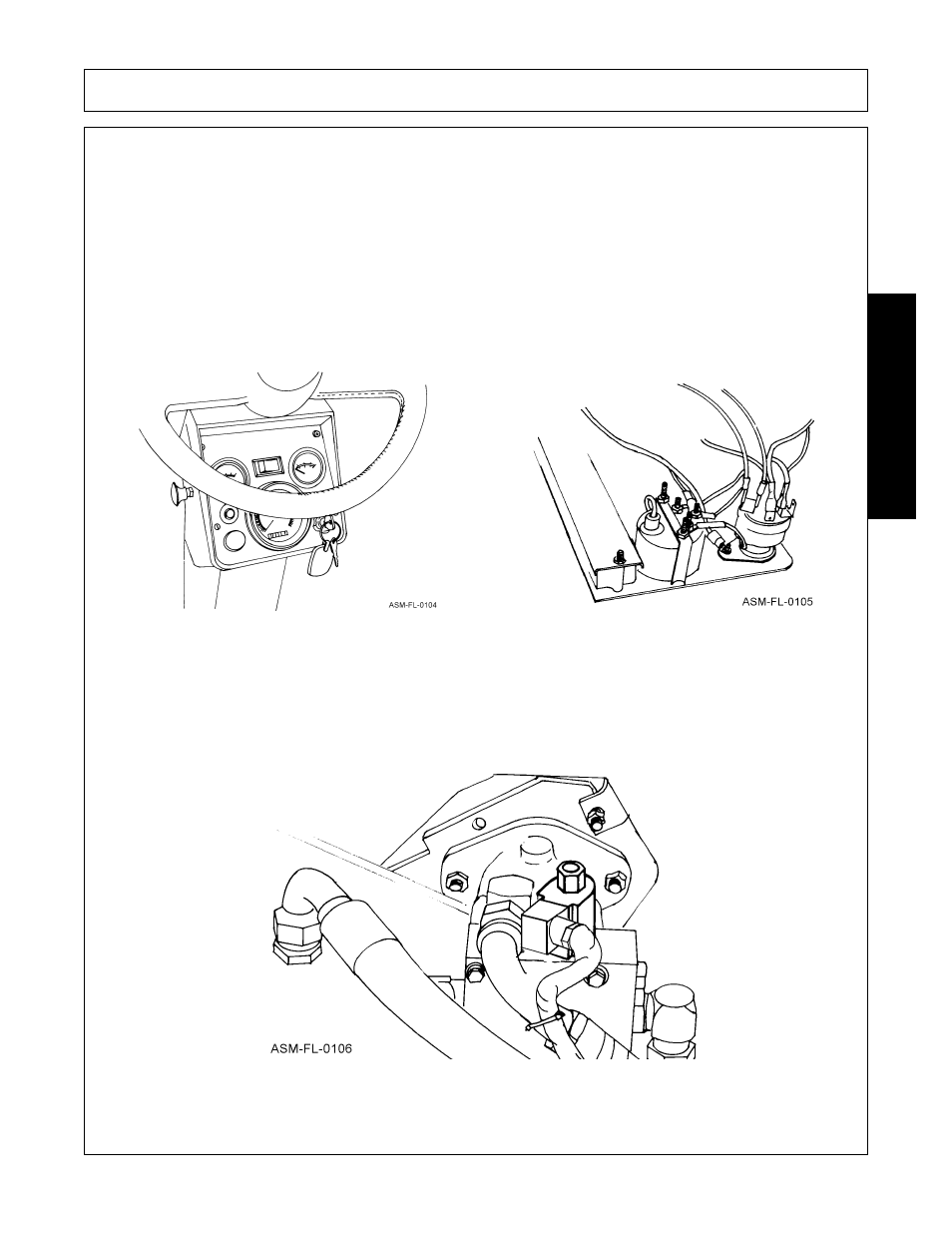 Electrical connection at tractor, Electrical connection at mower, Assembly | Assembl y | Alamo 803350C User Manual | Page 91 / 168