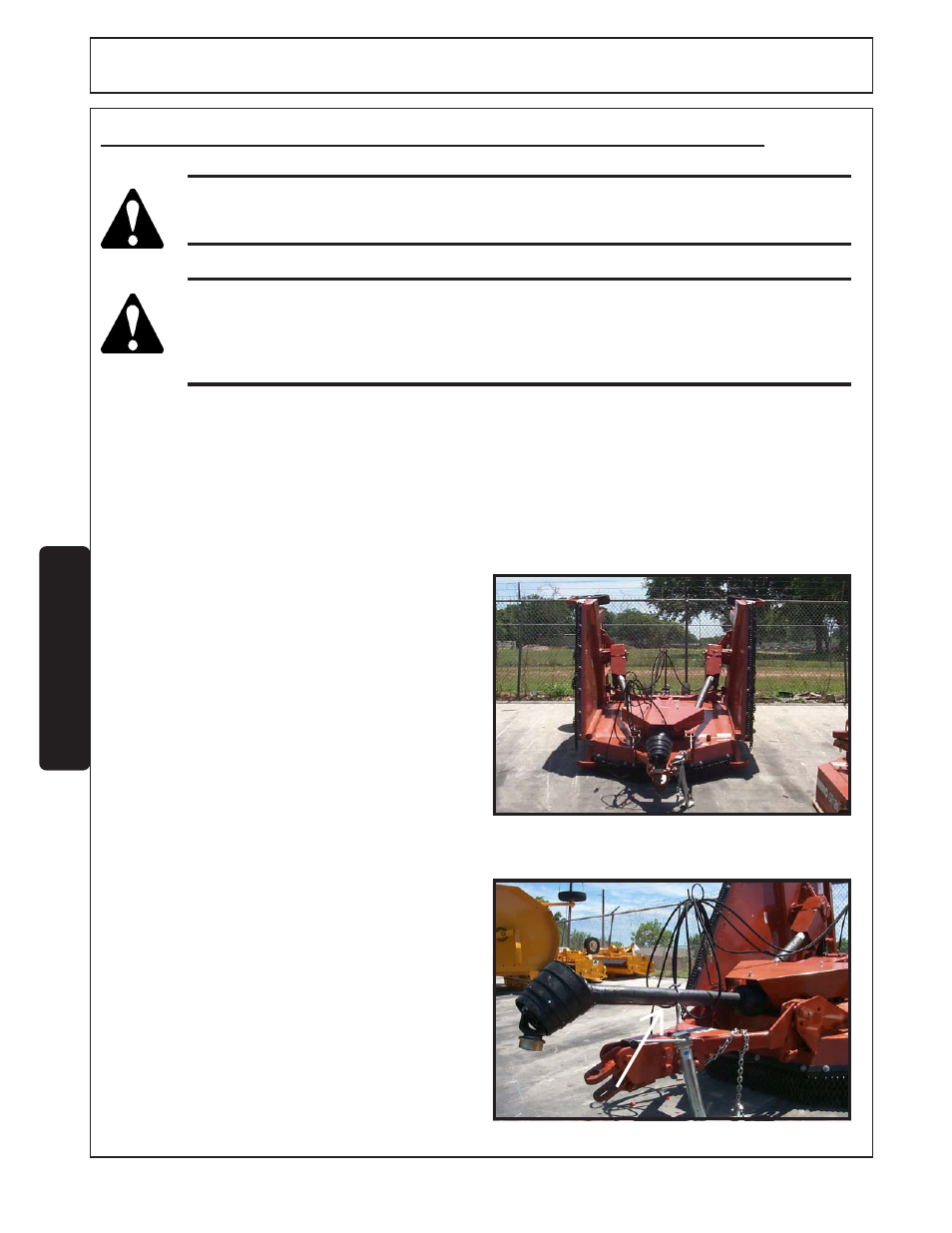 11) disconnecting the mower from the tractor -34, Operation, Opera tion | Disconnecting the mower from the tractor | Alamo SR14 User Manual | Page 120 / 166