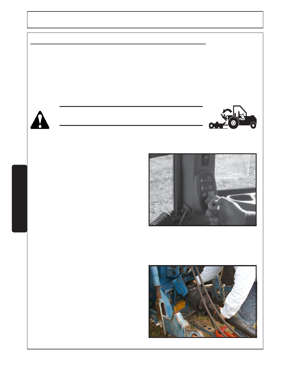 13) transporting the tractor and mower -36, Operation, Opera tion | Transporting the tractor and mower | Alamo SR14 User Manual | Page 122 / 166