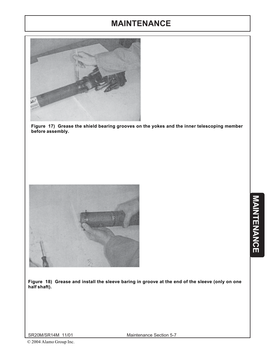 Maintenance | Alamo SR14 User Manual | Page 137 / 166