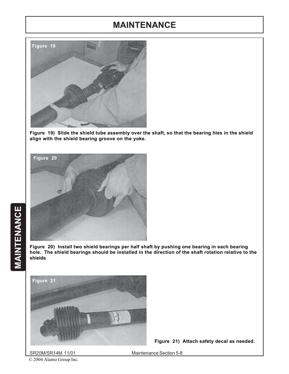 Maintenance | Alamo SR14 User Manual | Page 138 / 166