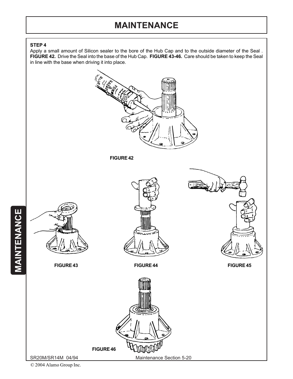 Maintenance | Alamo SR14 User Manual | Page 150 / 166
