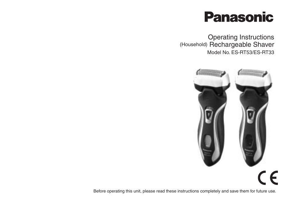 Panasonic ESRT33 User Manual | 142 pages