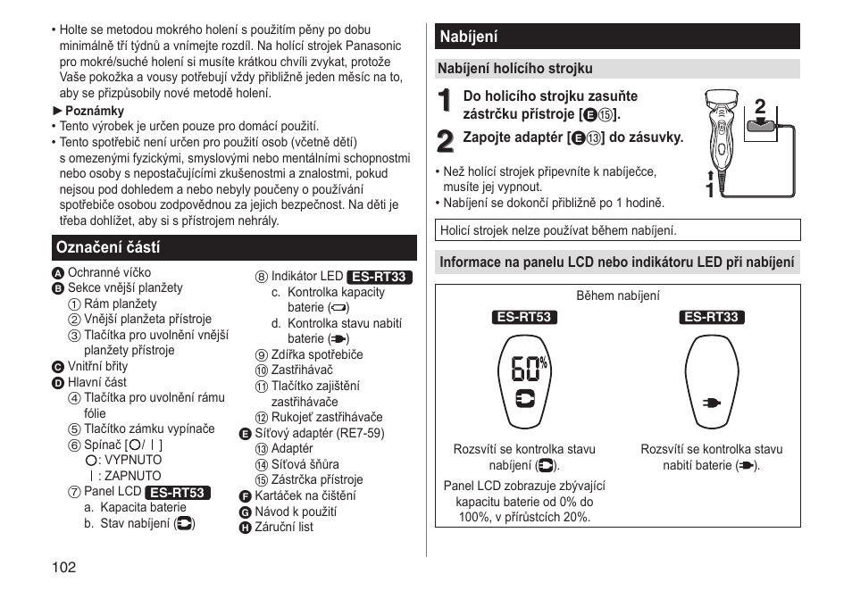 Panasonic ESRT33 User Manual | Page 102 / 142