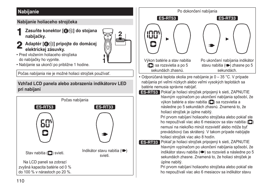 Panasonic ESRT33 User Manual | Page 110 / 142