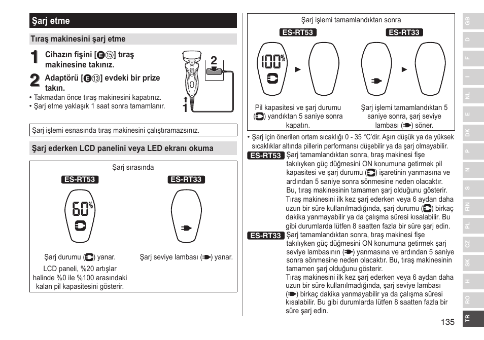 Panasonic ESRT33 User Manual | Page 135 / 142