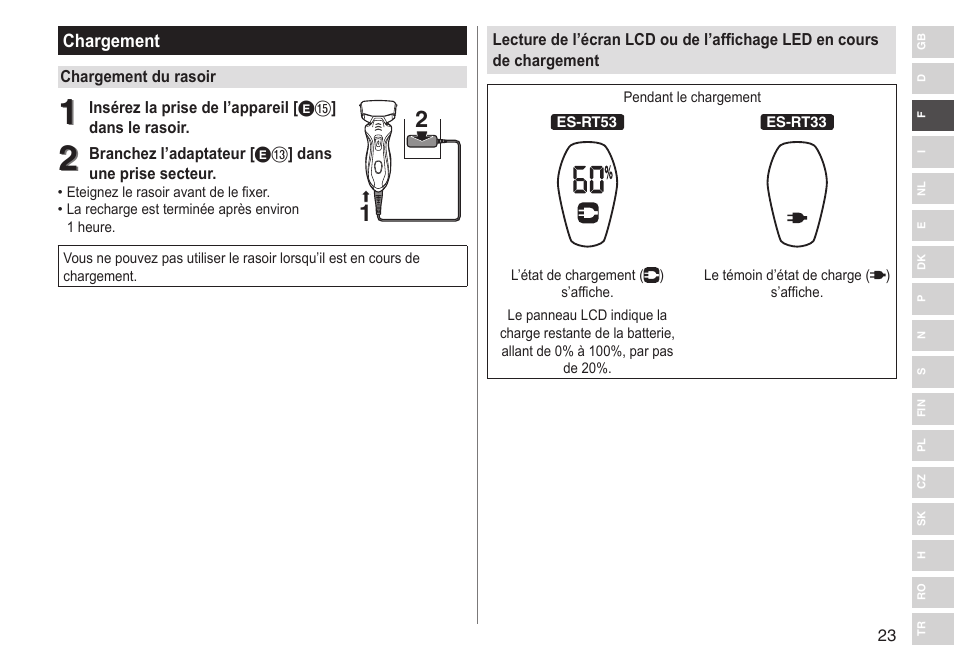 Panasonic ESRT33 User Manual | Page 23 / 142
