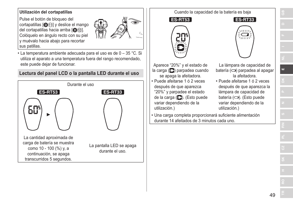 Panasonic ESRT33 User Manual | Page 49 / 142