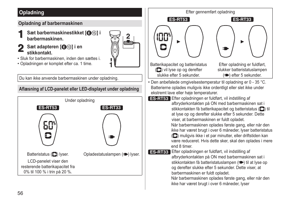 Panasonic ESRT33 User Manual | Page 56 / 142