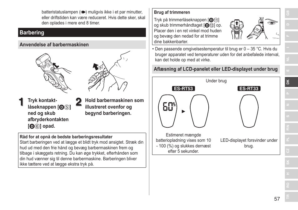 Panasonic ESRT33 User Manual | Page 57 / 142