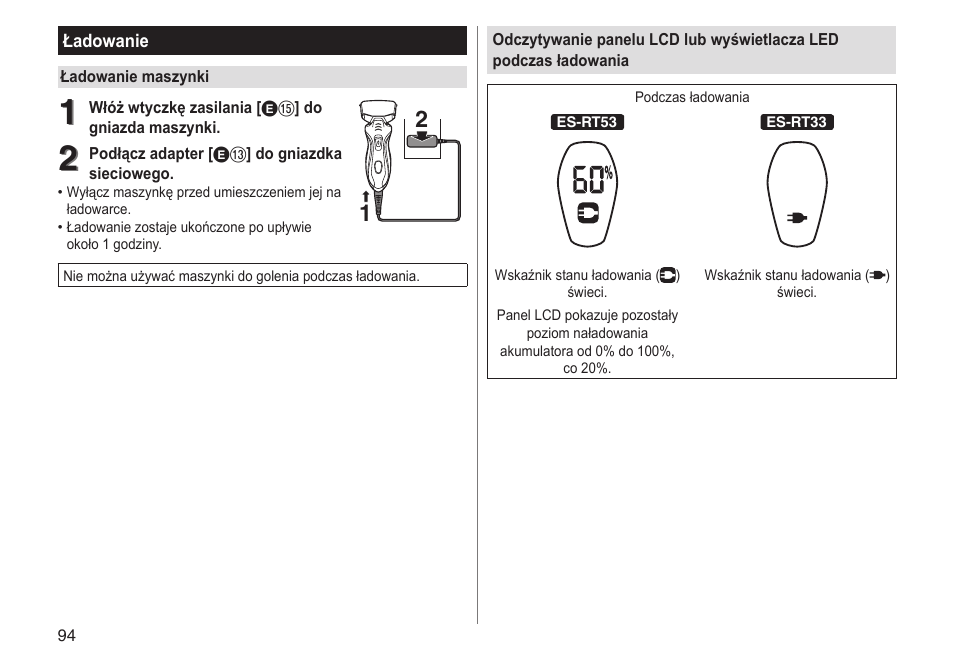 Panasonic ESRT33 User Manual | Page 94 / 142