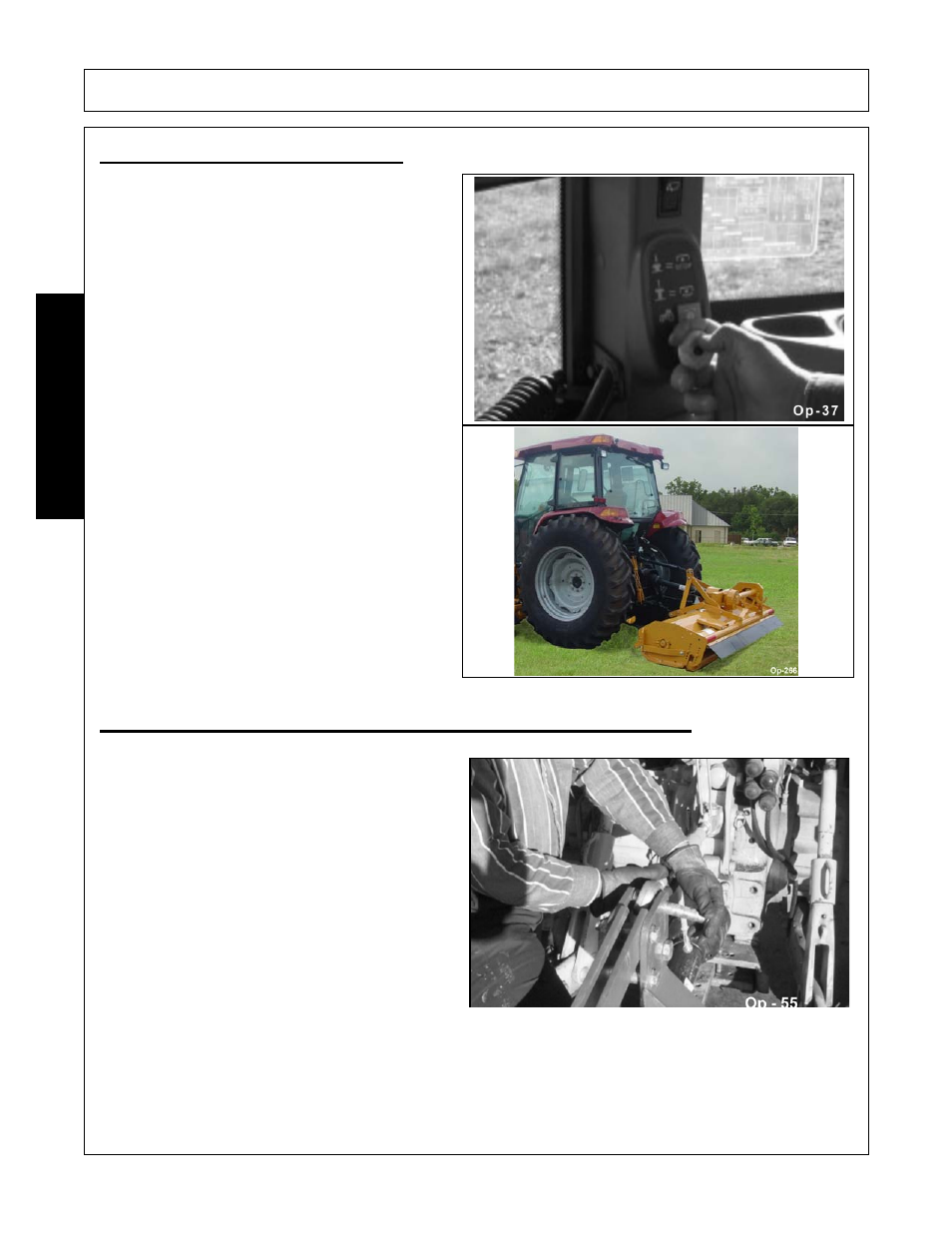 6 shutting down the implement, Disconnecting the mower from the tractor, Operation | Opera t ion | Alamo Interstater FC-FL-0001 User Manual | Page 144 / 186