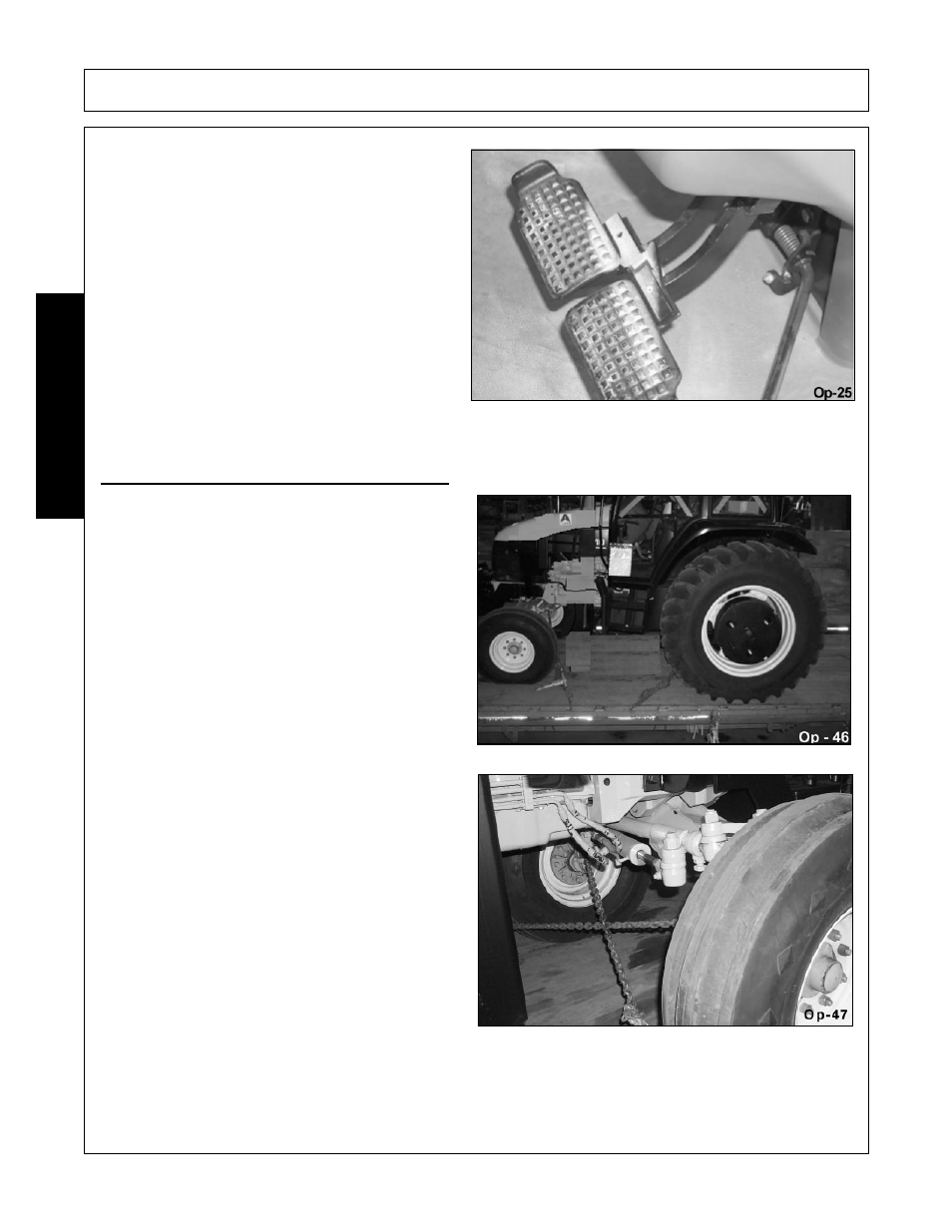2 hauling the tractor and implement, Hauling the tractor and implement -40, Operation | Opera t ion | Alamo Interstater FC-FL-0001 User Manual | Page 150 / 186