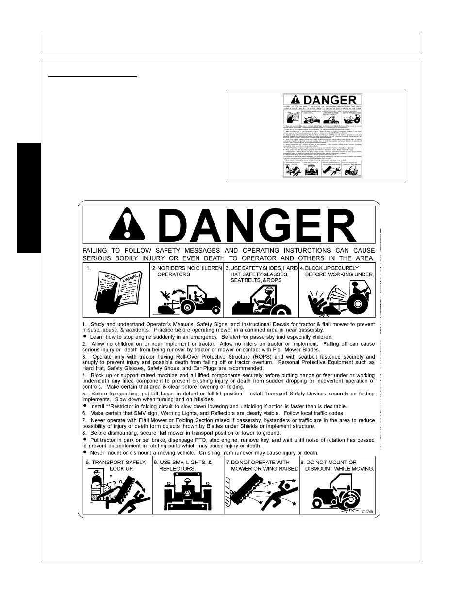 Decal description, Decal description -18, Safety | Alamo Interstater FC-FL-0001 User Manual | Page 26 / 186