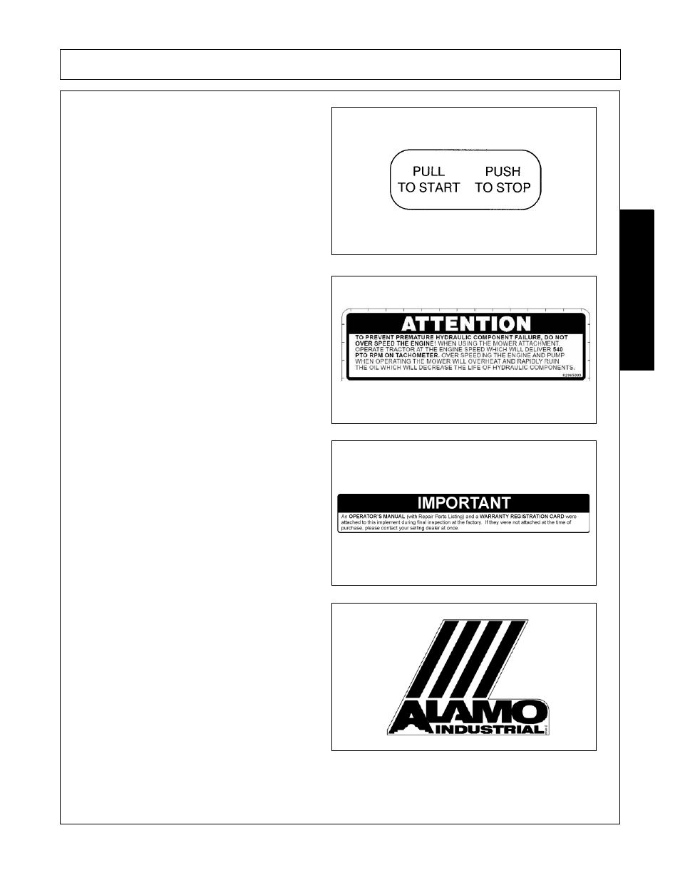 Safety | Alamo Interstater FC-FL-0001 User Manual | Page 33 / 186