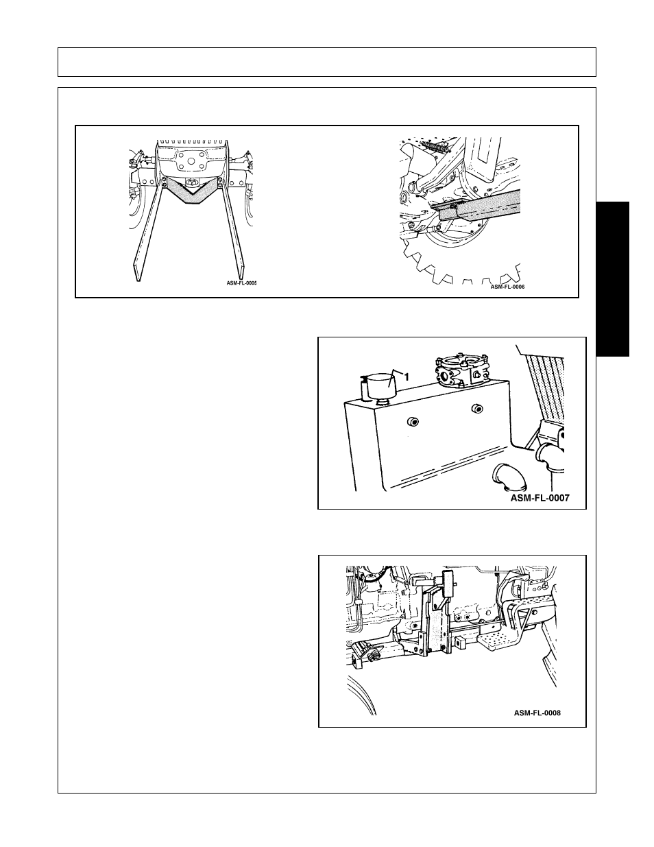 Mounting and pump assembly, Lift cylinder frame attachment, Assembly | Assembl y | Alamo Interstater FC-FL-0001 User Manual | Page 89 / 186