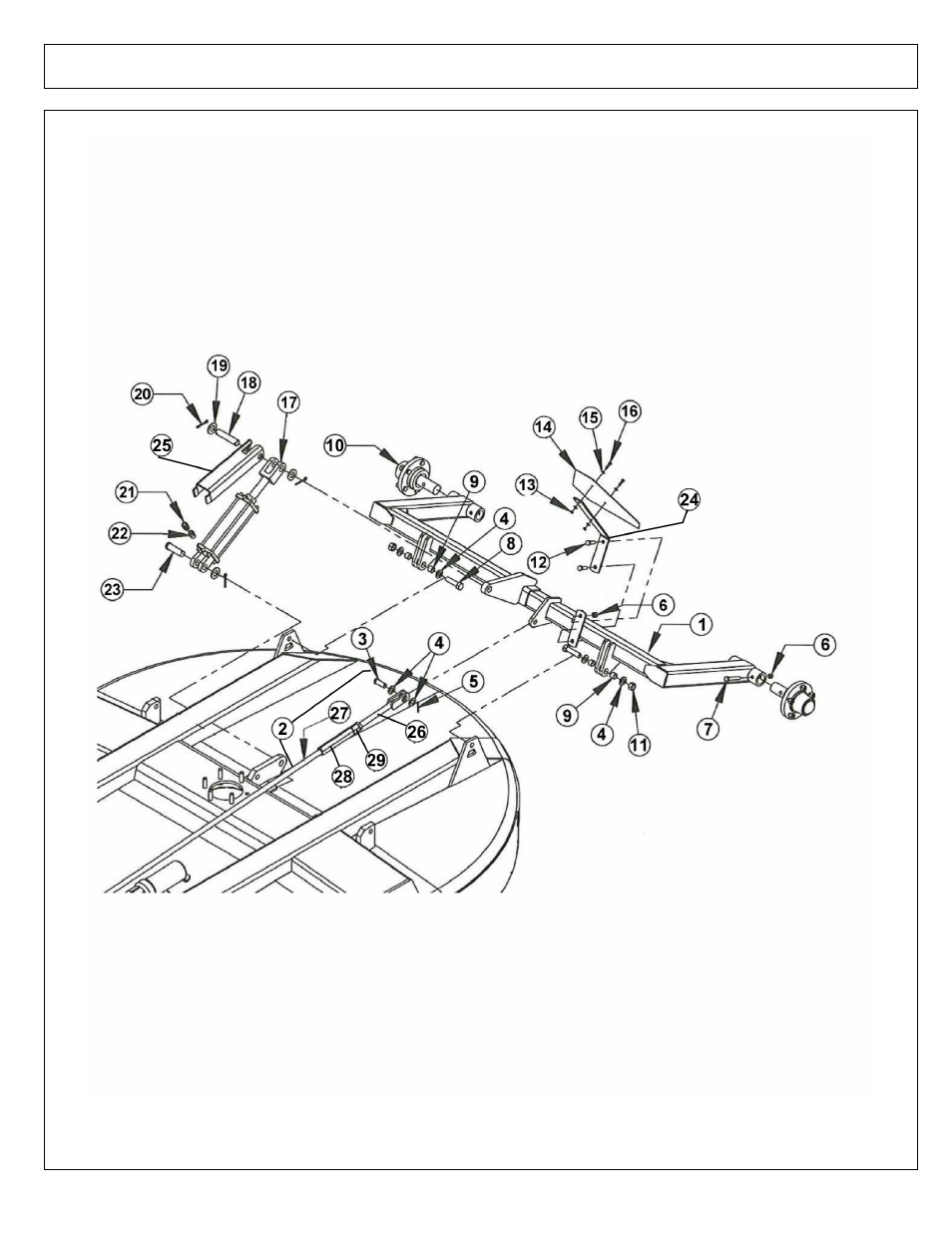 Axle assembly pull type - rx84 | Alamo RX60 User Manual | Page 12 / 52