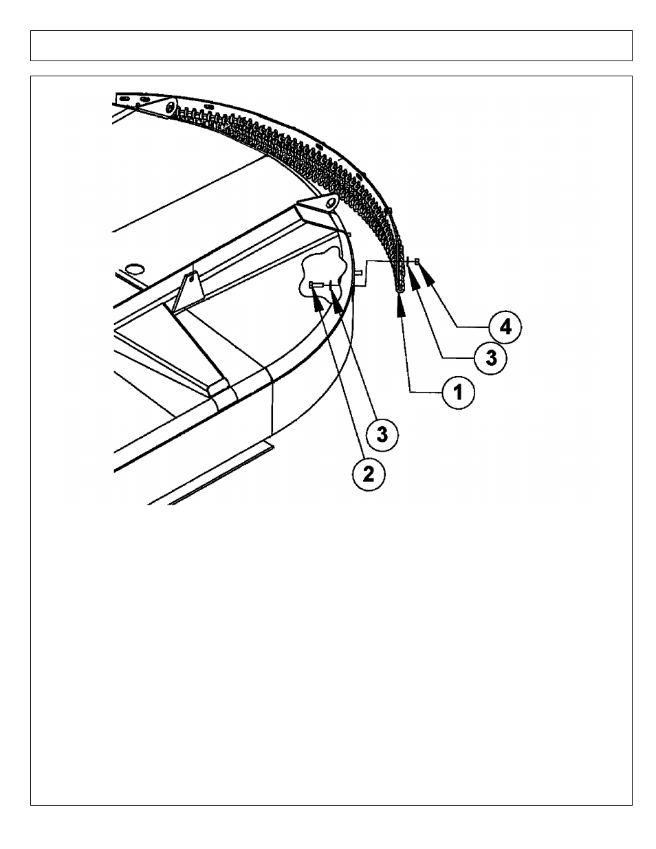 Chainguard assembly - rear | Alamo RX60 User Manual | Page 21 / 52