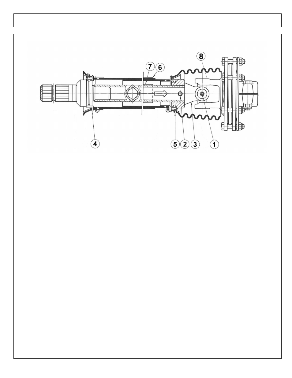 Driveline jackshaft assembly - rx84 | Alamo RX60 User Manual | Page 27 / 52