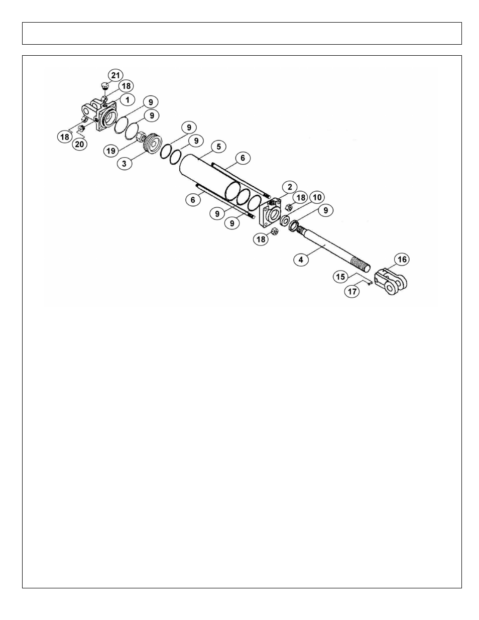 Hydraulic cylinder | Alamo RX60 User Manual | Page 38 / 52