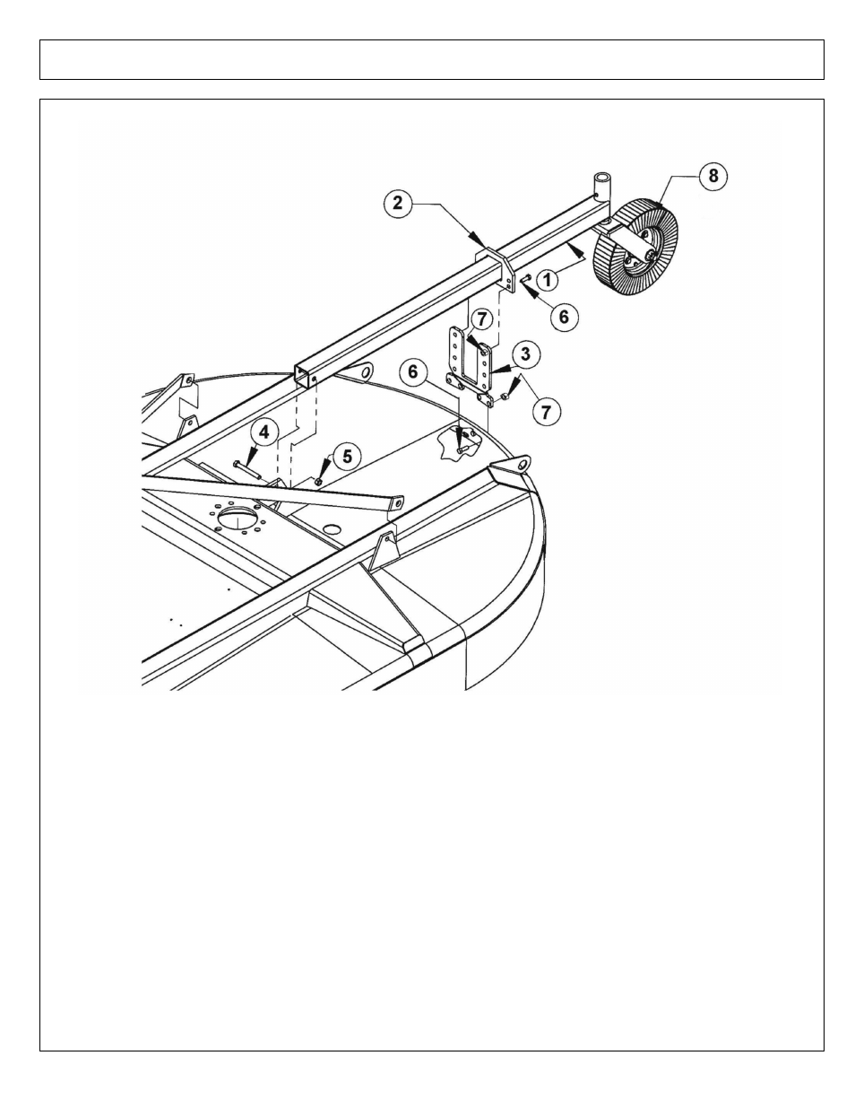 Tailwheel assembly - rx60, rx72 | Alamo RX60 User Manual | Page 43 / 52
