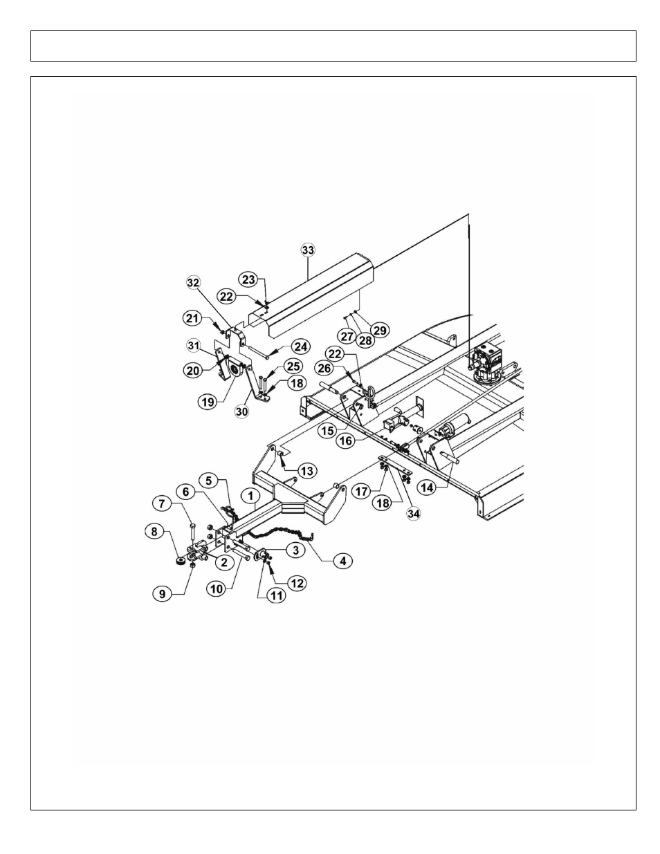 Tongue assembly - rx84 | Alamo RX60 User Manual | Page 46 / 52