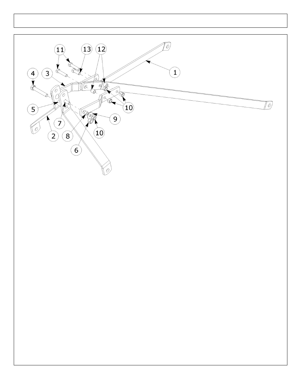 A-frame quick hitch assembly - rx60, rx72 | Alamo RX60 User Manual | Page 8 / 52