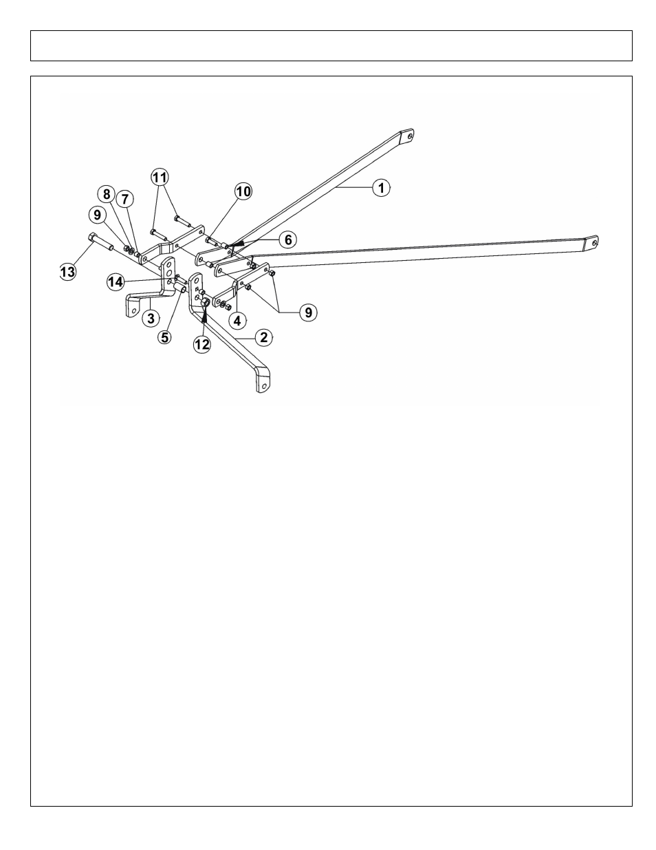 A-frame quick hitch assembly - rx84 | Alamo RX60 User Manual | Page 9 / 52