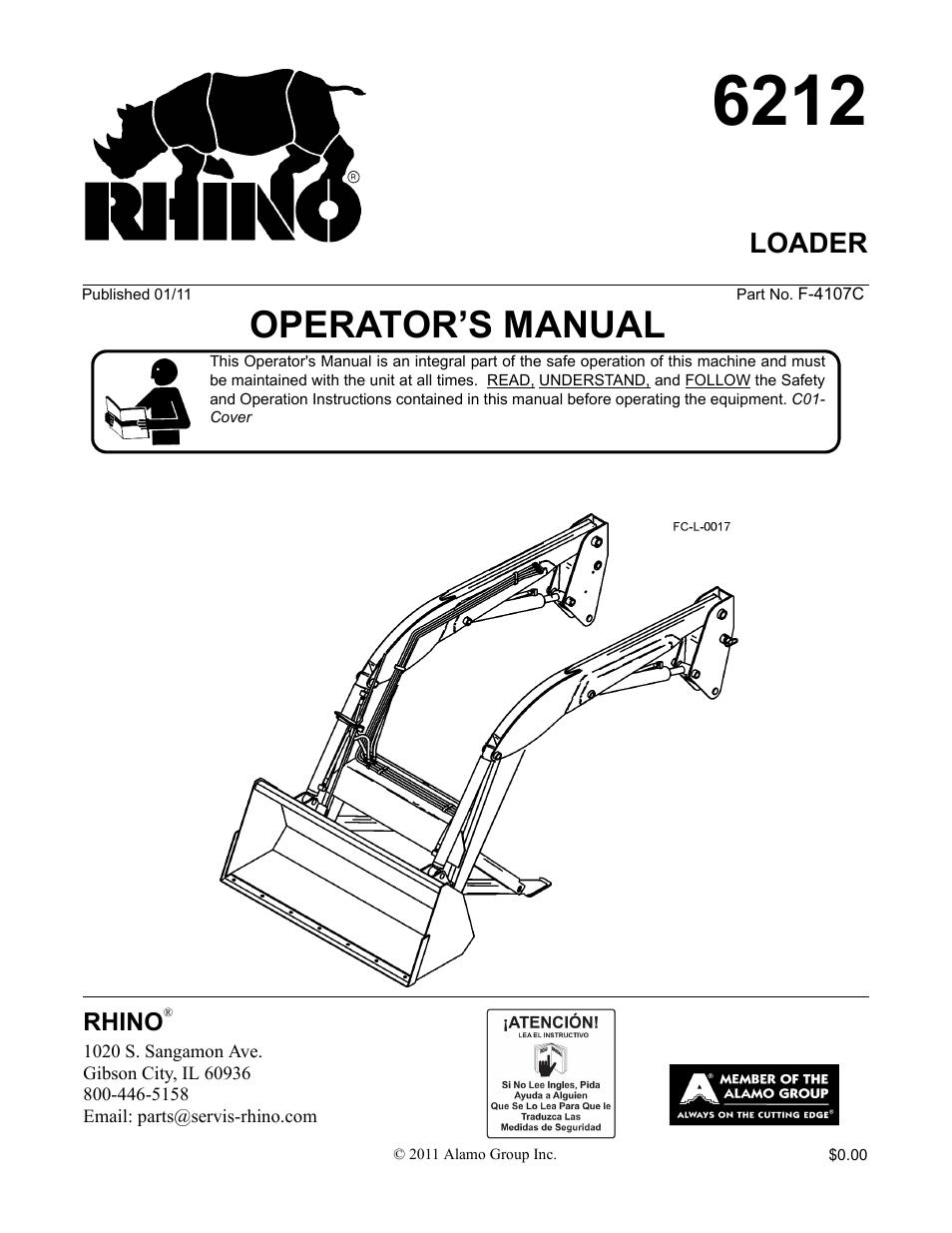 Alamo 6212 User Manual | 100 pages