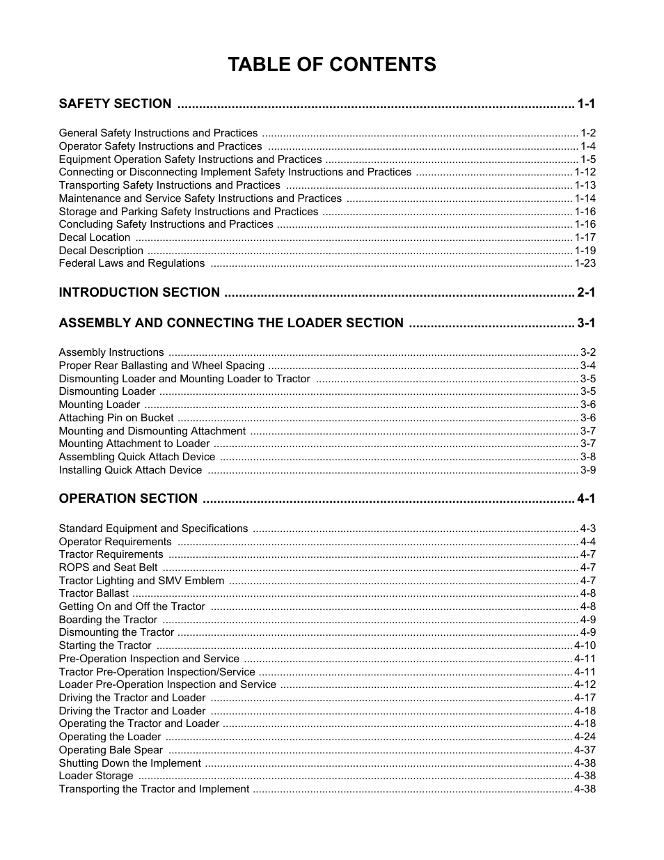 Alamo 4211 MSL User Manual | Page 3 / 104