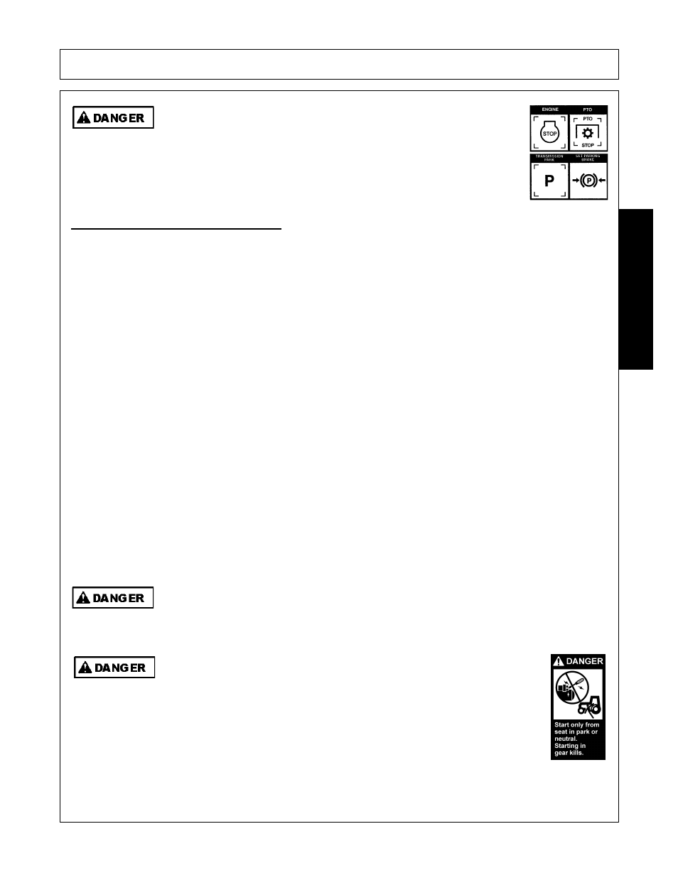 Starting the tractor, Starting the tractor -9, Operation | Opera t ion | Alamo Eagle 20 User Manual | Page 109 / 186