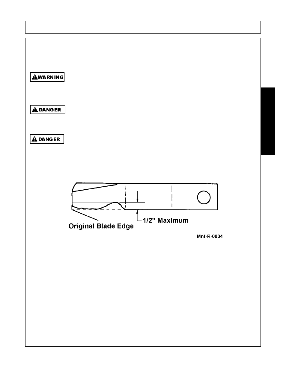 Blade servicing, Blade servicing -13, Maintenance | Alamo Eagle 20 User Manual | Page 163 / 186