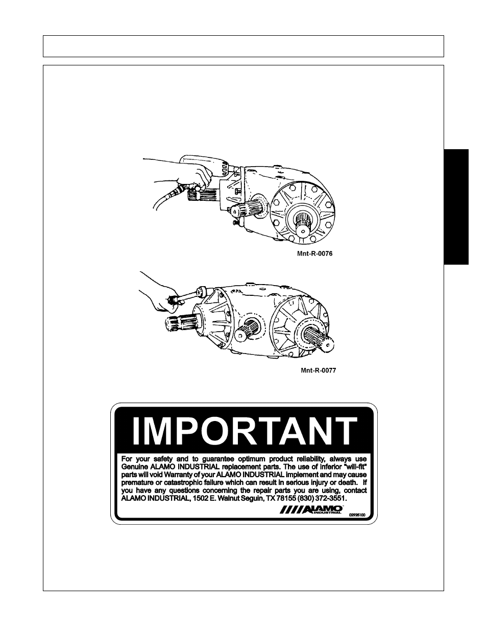 Maintenance | Alamo Eagle 20 User Manual | Page 179 / 186