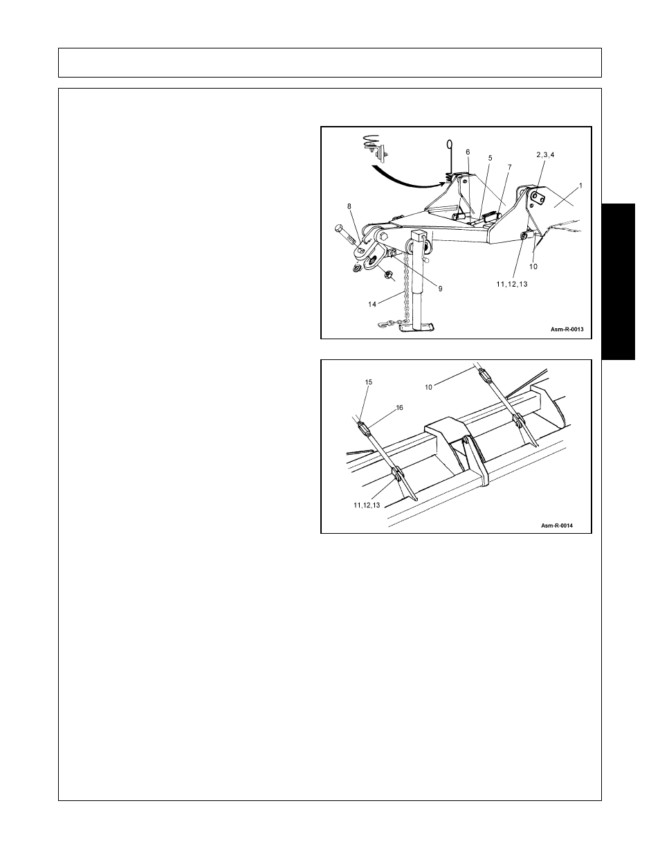 Tongue attachment, Level rod assembly, Tongue attachment -3 level rod assembly -3 | Assembly, Assembl y | Alamo Eagle 20 User Manual | Page 89 / 186