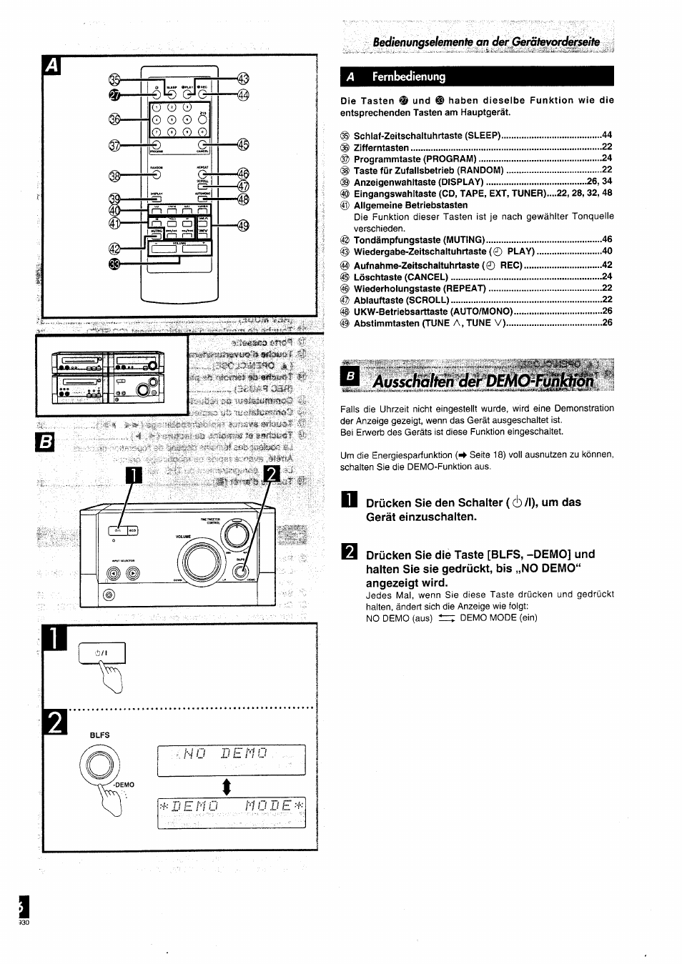 Ausschalten der demo-funktion | Panasonic SCHD505MD User Manual | Page 16 / 56
