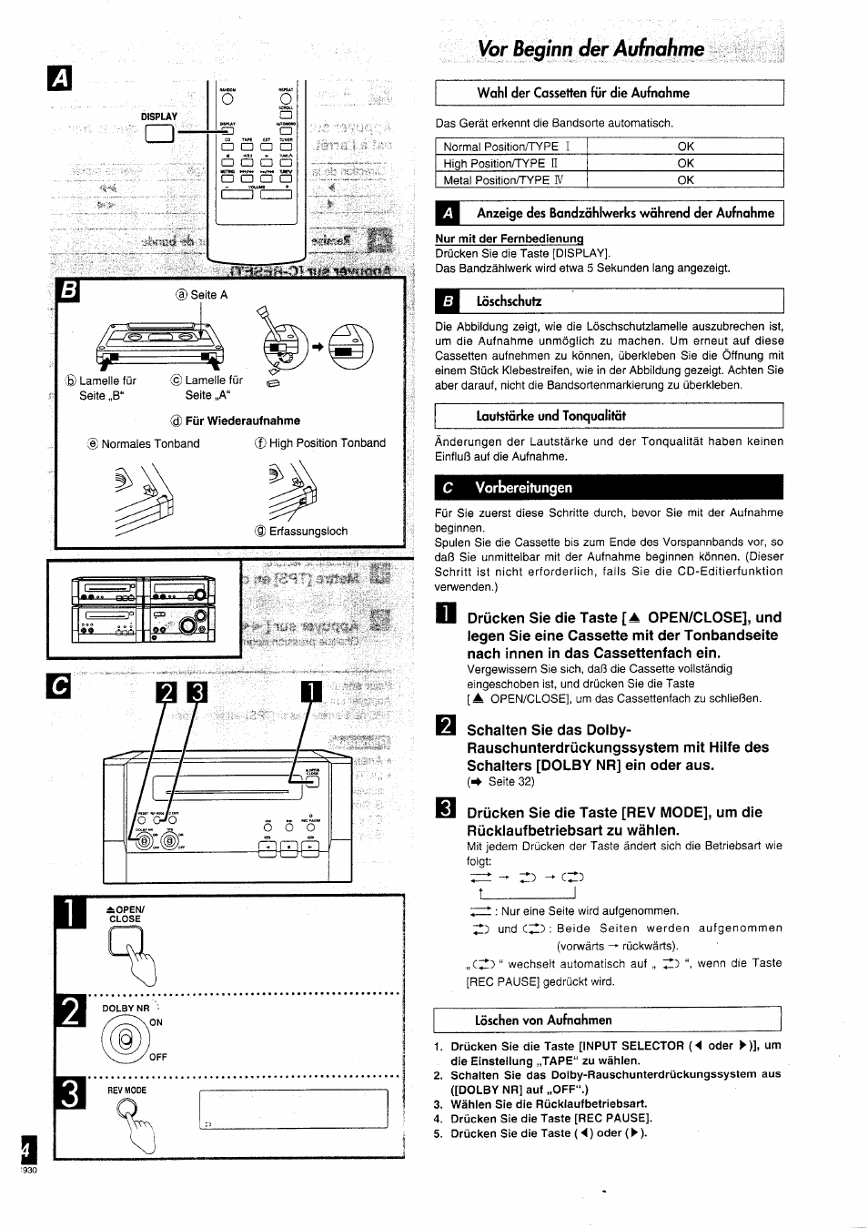 Vor beginn der aufnahme, T " 7 | Panasonic SCHD505MD User Manual | Page 34 / 56