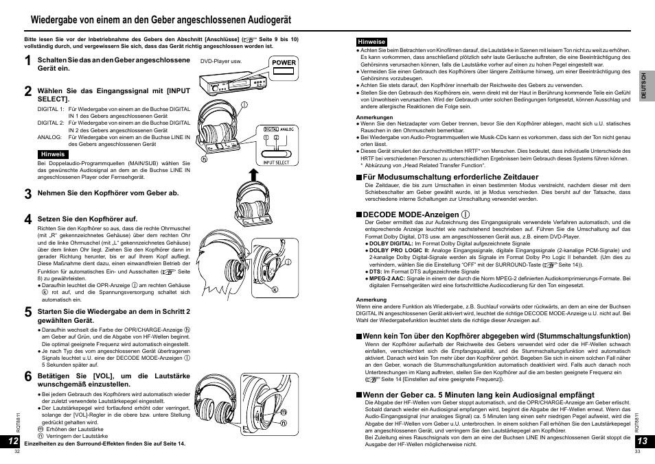 Panasonic RPWF6000 User Manual | Page 17 / 113