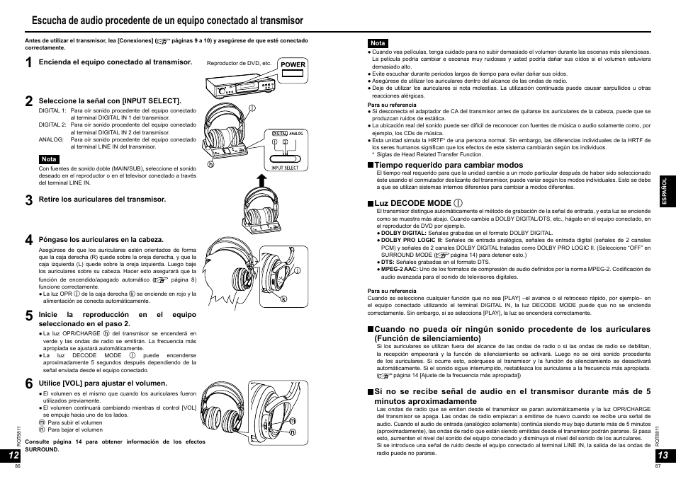 Panasonic RPWF6000 User Manual | Page 44 / 113