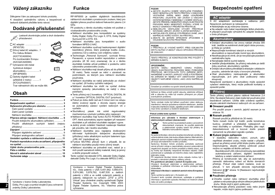 Panasonic RPWF6000 User Manual | Page 75 / 113