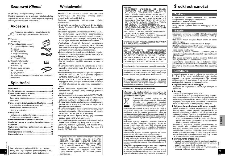 Panasonic RPWF6000 User Manual | Page 84 / 113