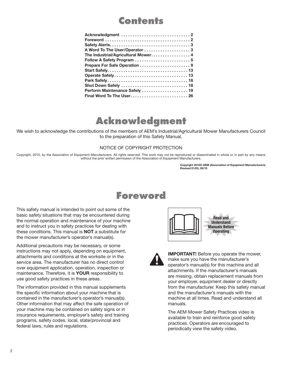 Alamo RHINO FX21 User Manual | Page 38 / 156