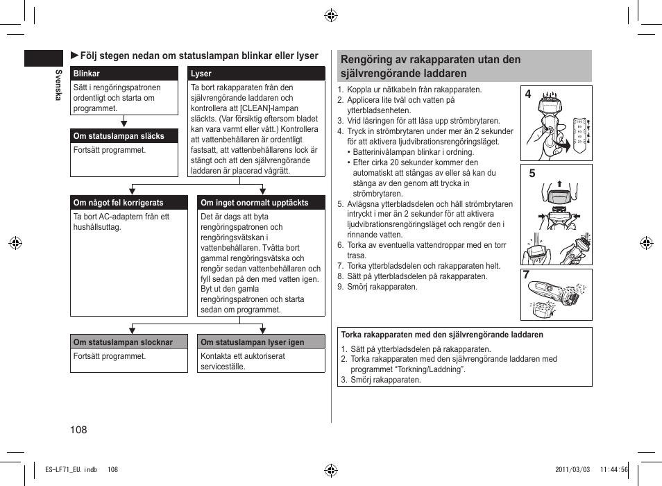 Panasonic ESLF71 User Manual | Page 108 / 192
