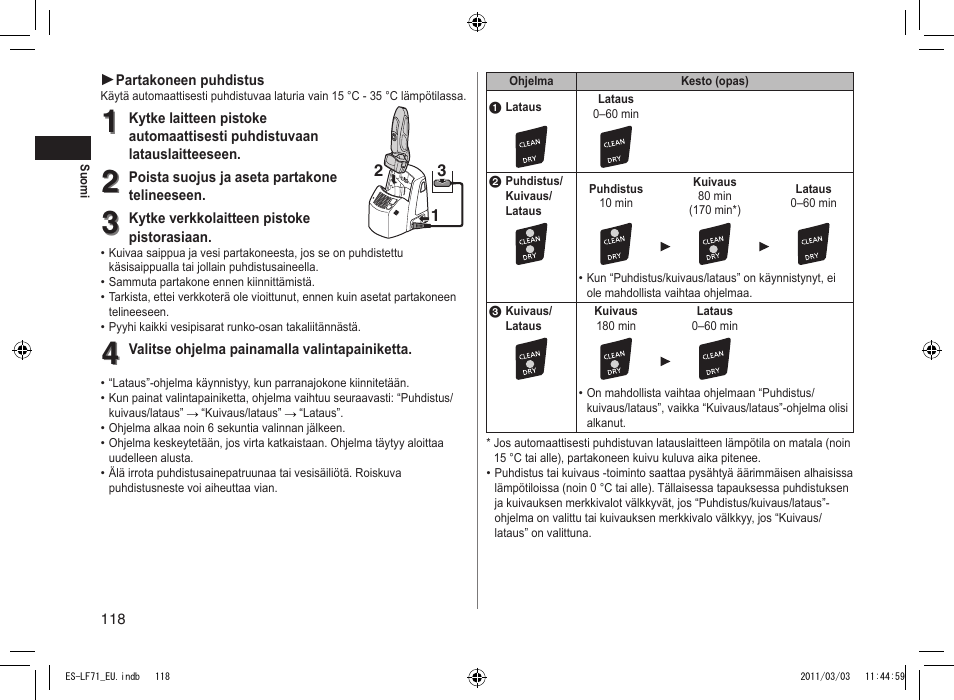 Panasonic ESLF71 User Manual | Page 118 / 192