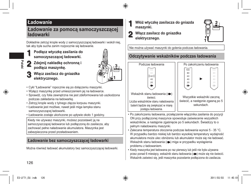 Panasonic ESLF71 User Manual | Page 126 / 192