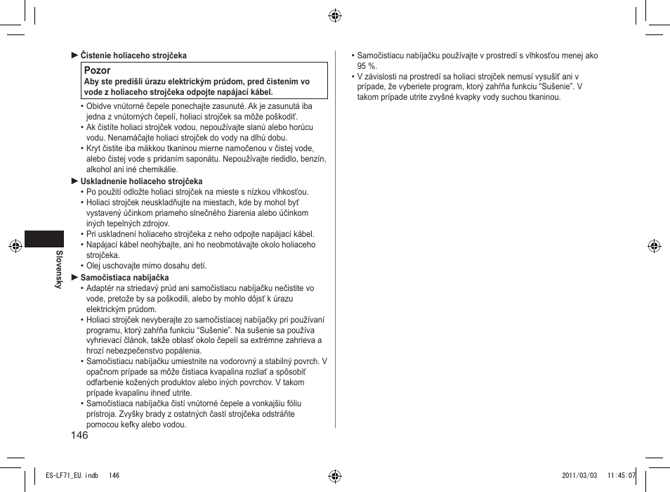 Panasonic ESLF71 User Manual | Page 146 / 192
