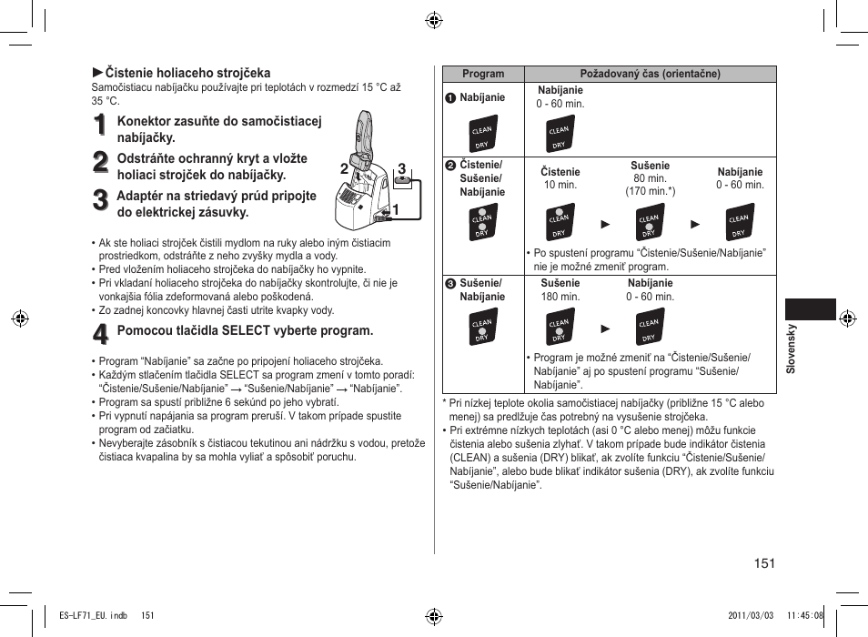 Panasonic ESLF71 User Manual | Page 151 / 192
