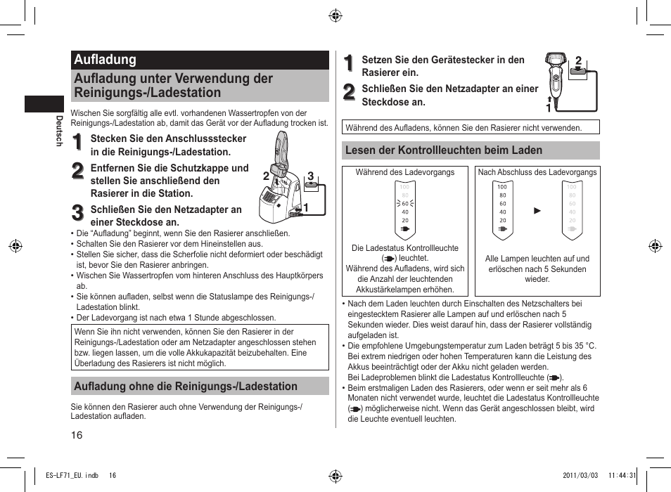 Panasonic ESLF71 User Manual | Page 16 / 192